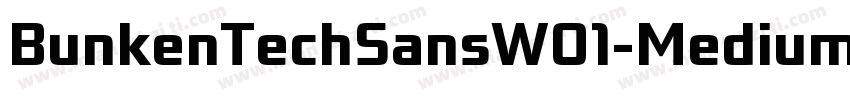 BunkenTechSansW01-Medium Regular字体转换